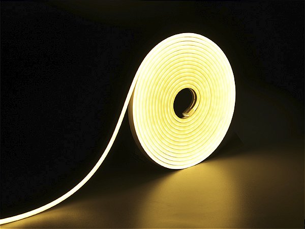 Fita Led Neon Flex 8w 120 Leds/M 25m 220v Ip65 3000k-Der/09 3000k Vendida P/ Metro