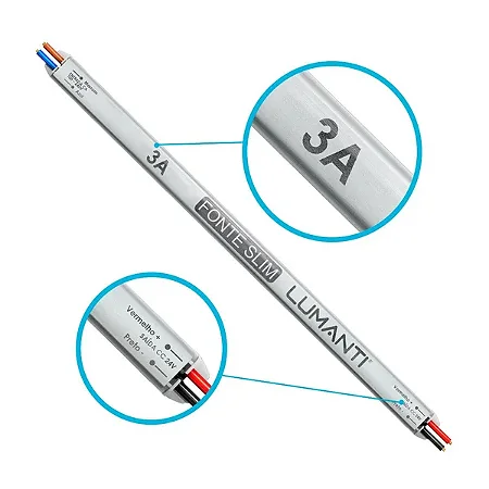 Fonte Linear Slim 24v Saida 3,0a 72w Autovolt