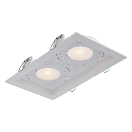 Spot Recuado Duplo Para Lampada Par20 Branco Br