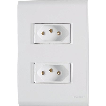 Tomada Liz Montado Dupla 2p+T 10a Branco