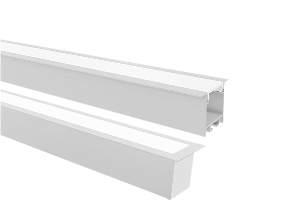 Perfil Led Taschibra Apex 35 Embutir 28x35x2000mm Branca