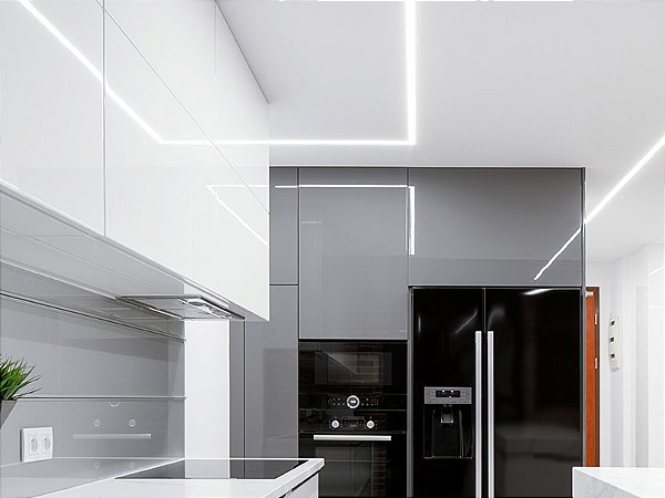 Perfil Led Taschibra Spire 50x35 Embutir 35x50x1000mm Branca