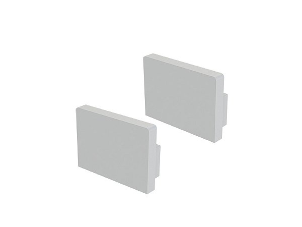 Acessorios Perfil Vertex 20x14 Tampa / Presilha Sob Branca