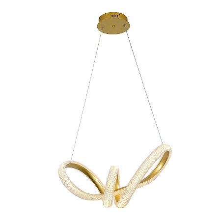 Luminária Strip 55x23cm |2metros De Cabo - Acrílico E Alumínio - Dourado