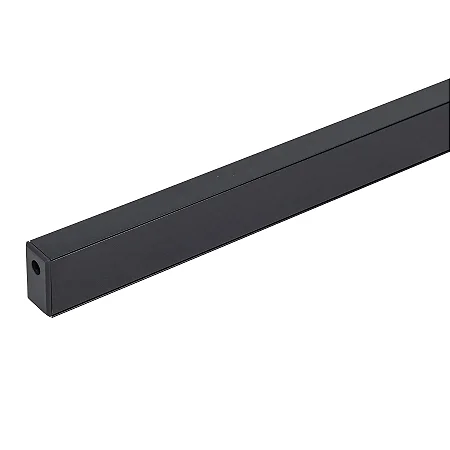 Trilho Mag Sobrepor 3mt Preto Ip20
