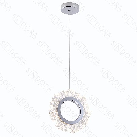 Pd 20cm 6w 3000k 450lm Cromado