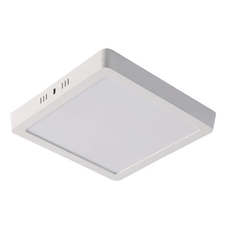 Painel LED Play ABS Sobrepor Quadrado 18W Bivolt 3.000K - Branco