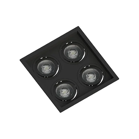 Embutido Recuado 4 Par20 Pt 235x235x35mm