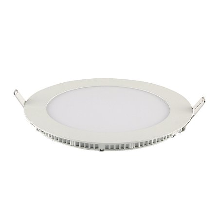 Painel LED Tech Slim 18W Emb Alum Red 220mm Bivolt 6.500K - Branco