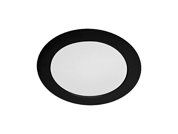 Painel Led 24w Lys Redondo Embutir Preto 6500k