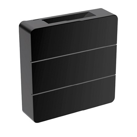 Arandela LED Clean Aletada 6W 3.000K - Preto