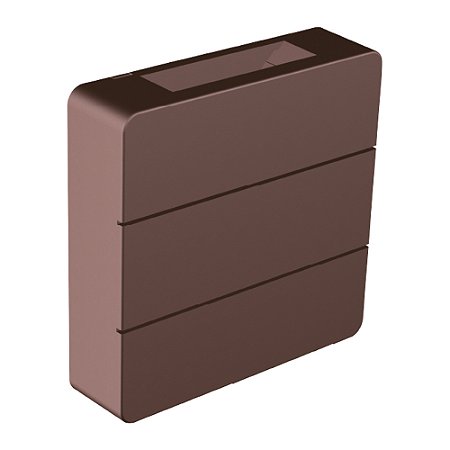 Arandela LED Clean Aletada 6W 3.000K - Marrom Gold