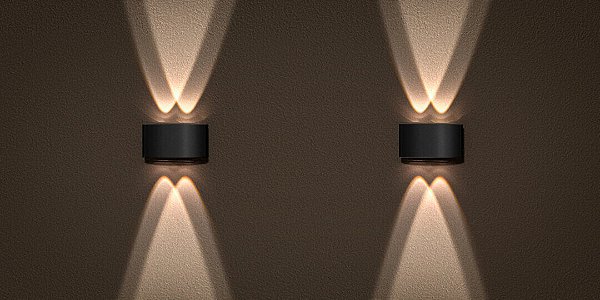 Arandela Lentille Double | 4W | IP65 | AUTOVOLT