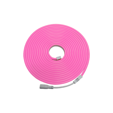 Fita Led Cristall Deccor Neon 5MT 12V 8,5W/M Rosa IP65 120led/m IRC>80