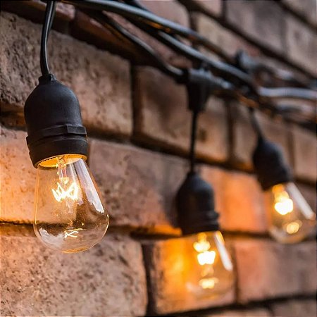 Varal De Iluminação Cristall Deccor Ipanema 10MTS 2 Soquetes Por Metro