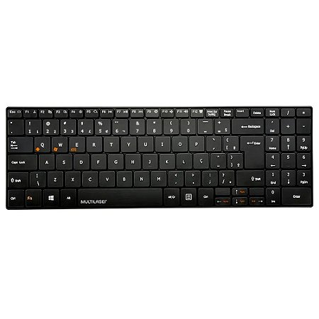 Teclado sem fio Bluetooth preto slim TC220 Multilaser