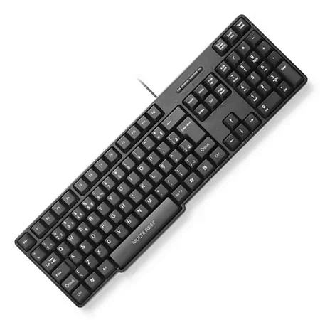 Teclado básico slim preto PS2 TC225