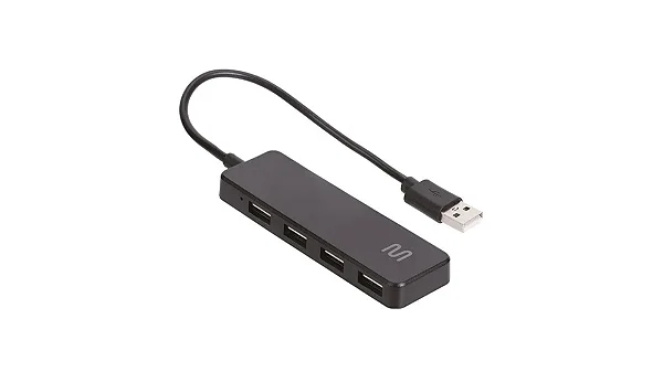 Hub USB 2.0 com 4 portas preto AC443