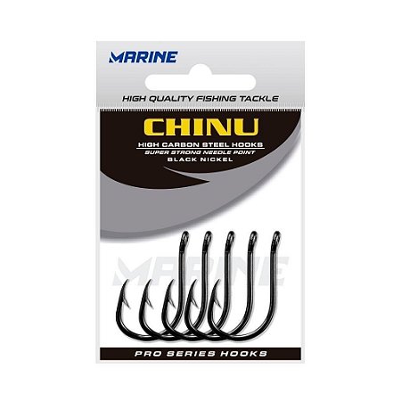 Anzol Chinu Blacknickel Pcte 50 peças  - Marine Sports