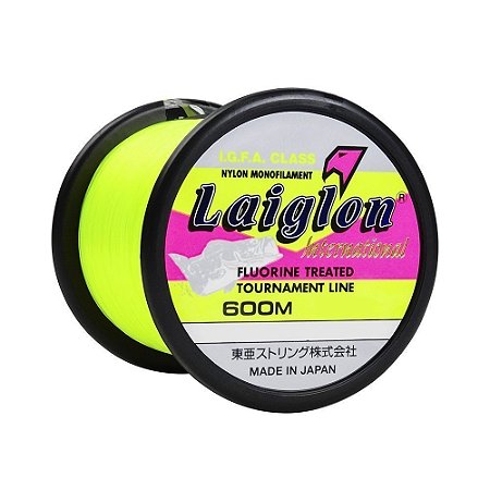 Linha Monofilamento Laiglon Amarela 600 Metros - Marine Sports