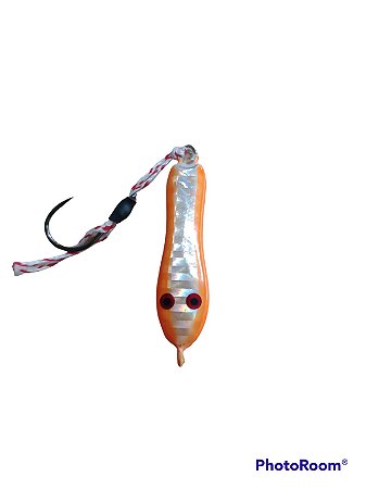 Jig Sapinho 12 Gramas Holografico Laranja - Herman Iscas