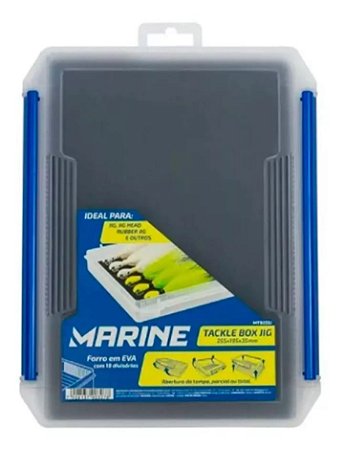 Estojo Tackle Box 255j Jig Head Com Eva - Marine Sports