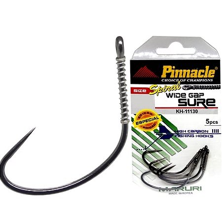 Anzol Wide Gap Sure Spiral 1/0 05 Unidades - Pinnacle