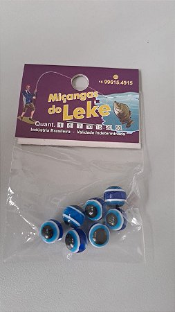 Miçanga Olho Grego 10mm - Miçangas do Leke