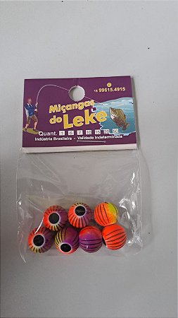 Miçanga Sorocaba 10mm Cores Duplas - Miçangas do Leke