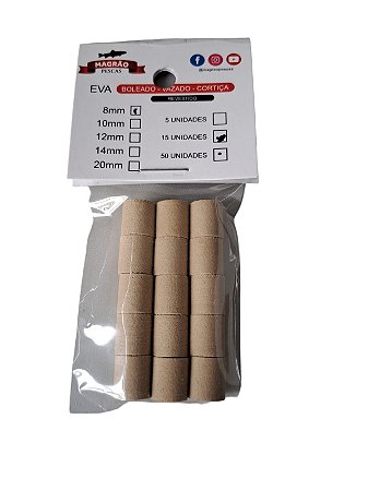 EVA Bege Sem Bolear 15 Unidades - Magrão Pesca