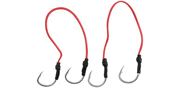 Anzol Suporte Hook Duplo 4/0 6/0 2 Unidades - Albatroz Fishing