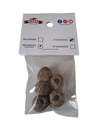 Miçanga Empanada 12mm 5 Unidades- Magrão Pesca