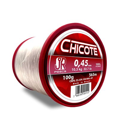 Linha Chicote Monofilamento 0,45 565 Metros - JR Pesca