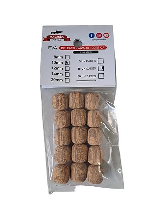 EVA Marrom com Bege Formato Ração 15 Unidades - Magrão Pesca