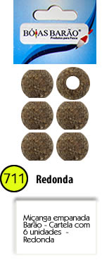 Miçanga Empanada 6 Unidades Redonda - Bóias Barão