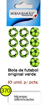 Miçanga Bolinha de Futebol 9mm 10 Unidades- Bóias Barão