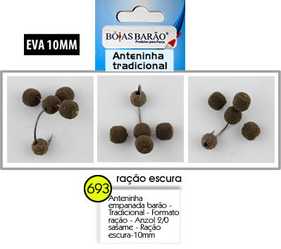 Anteninha Tradicional Empanada 10mm - Bóias Barão