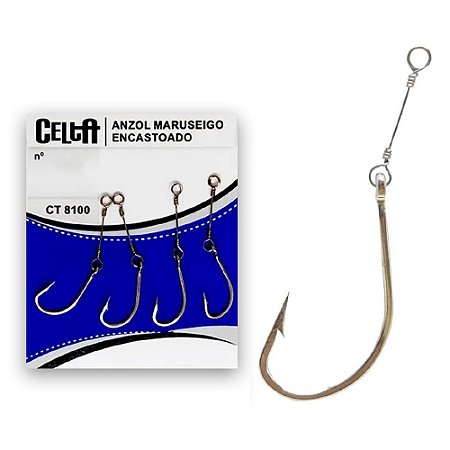 Anzol Maruseigo Encastoado 10 Unidades -Celta