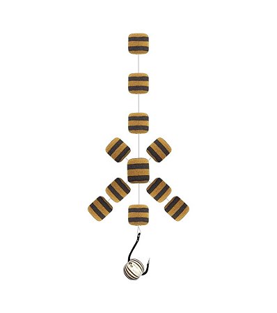 Manhosinho Borboleta Mesclado 9mm - JR Pesca