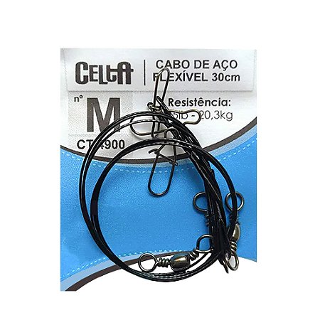 Cabo Aço Flexivel Pronto 30cm CT4900 - Cleta