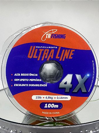 Linha Multifilamento Ultra Line 4X 100 Metros  - Tr Fishing