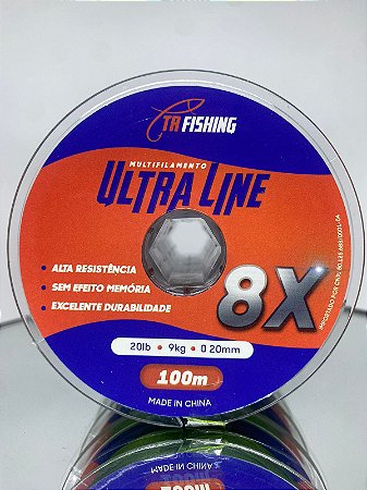 Linha Multifilamento Ultra Line 8X 100 Metros  - Tr Fishing