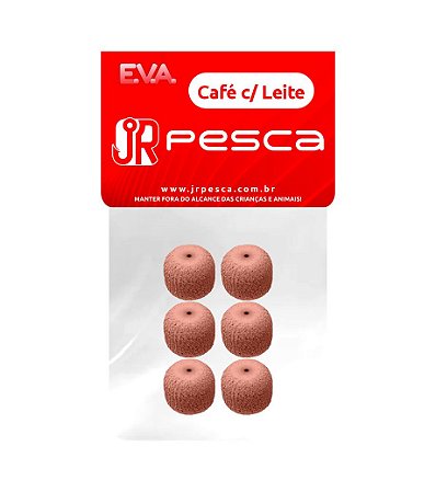 EVA  Café com Leite Formato Ração 14mm - Jr Pesca