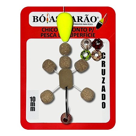 Chicote Pronto Superficie Cruzado 10mm Cor Empanado - Bóias Barão