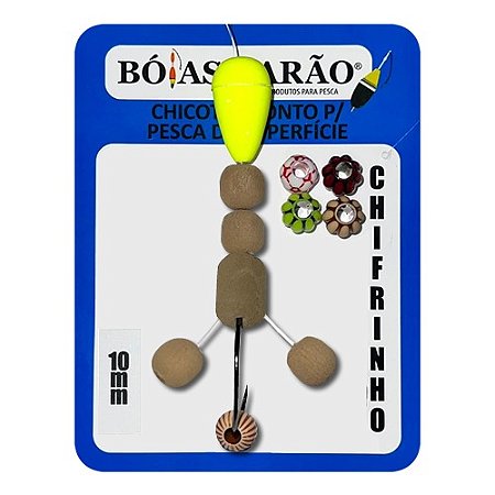 Chicote Pronto Superficie Chifrinho 10mm Cor Ração - Bóias Barão