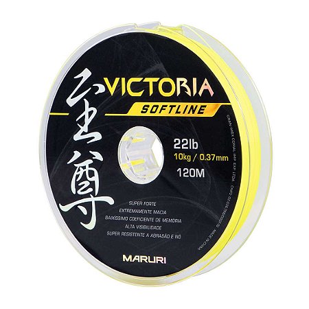 Linha Monofilamento Victoria Amarela 120 Metros - Maruri
