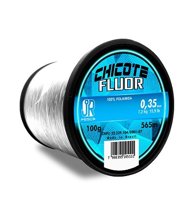 Linha Monofilamento Chicote Fluor 0,35mm 900 Metros - Jr Pesca