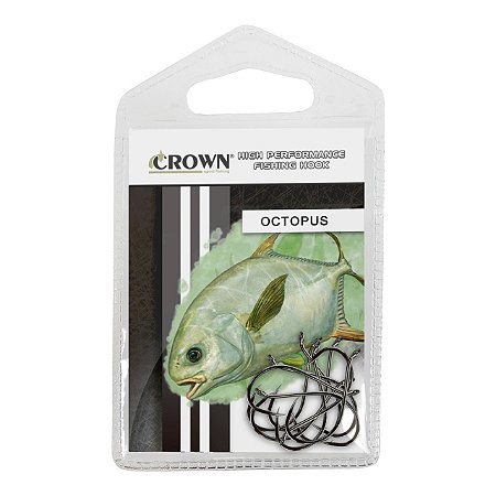Anzol Octopus Black - Crown
