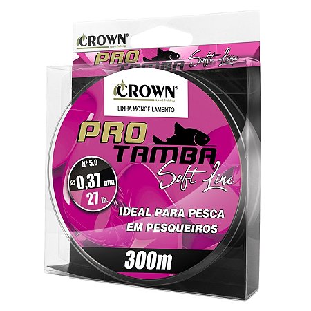 Linha Monofilamento Pro Tamba Soft Pink 300 Metros - Crown