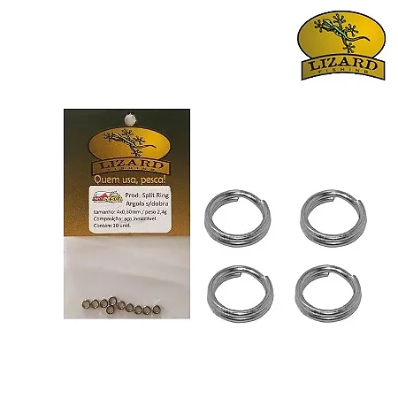Split Ring Argola 10 Unidades- Lizard
